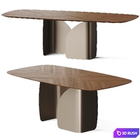 Calligaris Twins Dining Table 3D Model Vray, Corona