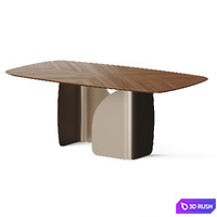 Calligaris Twins Dining Table 3D Model Vray, Corona