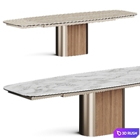 Calligaris Yoroi Dining Table 3D Model Vray, Corona