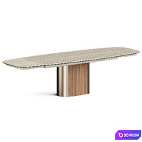 Calligaris Yoroi Dining Table 3D Model Vray, Corona