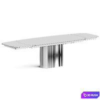 Calligaris Yoroi Dining Table 3D Model Vray, Corona