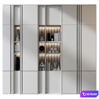 Furniture composition GHS-2612 3D Model Corona