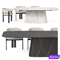 Cattelan Italia Napoleon and Meroni Igea Arm 3D Model Vray, Corona