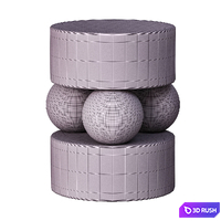 Morro side table 3D Model Corona