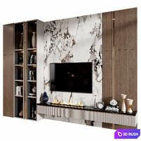 TV Shelf YTR-142 3D Model Vray