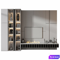 TV Shelf YTR-142 3D Model Vray