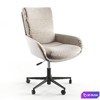Office chair Sergio La Redoute 3D Model Vray, Corona