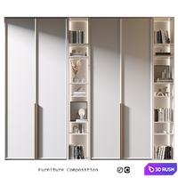 Furniture Composition | 653 3D Model Vray, Corona