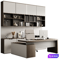 Boss desk 004 3D Model Corona