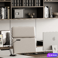 Boss desk 004 3D Model Corona