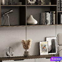 Boss desk 004 3D Model Corona