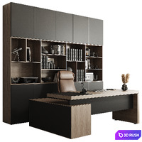 Boss desk 010 3D Model Corona