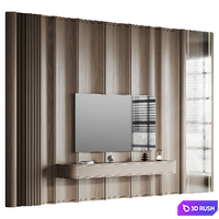 Headboard Panel 09 3D Model Vray, Corona