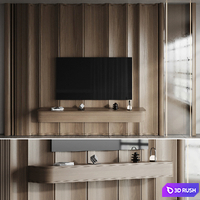 Headboard Panel 09 3D Model Vray, Corona