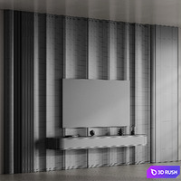 Headboard Panel 09 3D Model Vray, Corona