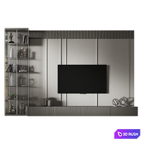 TV Wall 72 3D Model Corona