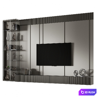 TV Wall 72 3D Model Corona