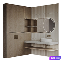 Bathroom furniture 16 3D Model Vray, Corona