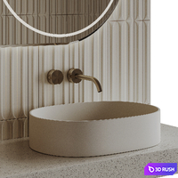 Bathroom furniture 16 3D Model Vray, Corona