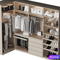Dressing room 28 3D Model Corona
