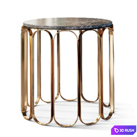 Round coffee table Laskasas Cheryl Sally Lyssa 3D Model Vray, Corona