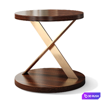 Round coffee table Laskasas Cheryl Sally Lyssa 3D Model Vray, Corona