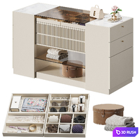 HOMARY island for dressing room NG16 3D Model Vray, Corona