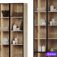 Kitchenware display case 3D Model Corona