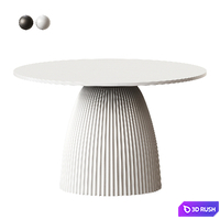 Gallus Dining Table 3D Model Corona