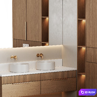 Bathroom furniture 13 3D Model Corona