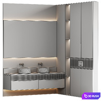 Bathroom furniture 13 3D Model Corona