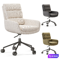 Sergio Office Swivel Chair 3D Model Corona