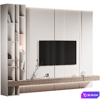 TV Set 09 3D Model Vray, Corona