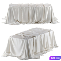Tablecloth with folds 3D Model Corona
