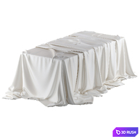 Tablecloth with folds 3D Model Corona