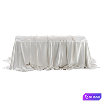 Tablecloth with folds 3D Model Corona
