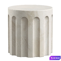 Partlow Concrete Outdoor Coffee Table 3D Model Vray, Corona
