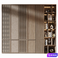 Furniture composition 887 | Sample Cabinet Doors 3D Model Vray