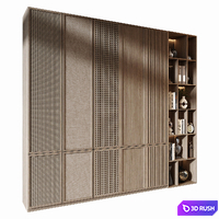Furniture composition 887 | Sample Cabinet Doors 3D Model Vray