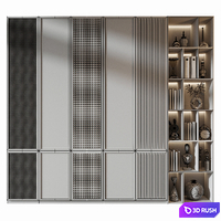 Furniture composition 887 | Sample Cabinet Doors 3D Model Vray