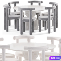 Calan chair and Sahra table 3D Model Corona
