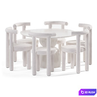 Calan chair and Sahra table 3D Model Corona