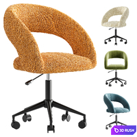 Mia Office Chair . Stool Group 3D Model Corona