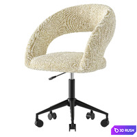 Mia Office Chair . Stool Group 3D Model Corona