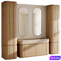 Bathroom furniture by Fauset Bathroom 128 3D Model Vray, Corona