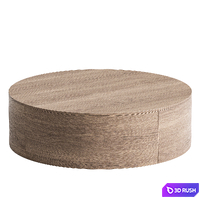 Anita Round Wooden Coffee Table Set 3D Model Vray, Corona