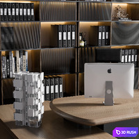 Workplace NO24 3D Model Vray, Corona