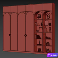 Furniture set for interior 011 3D Model Corona