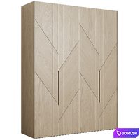 Wardrobe in a modern minimalist style 119 3D Model Corona