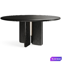 District Eight FAIFO BLCK Round Table 3D Model Vray, Corona